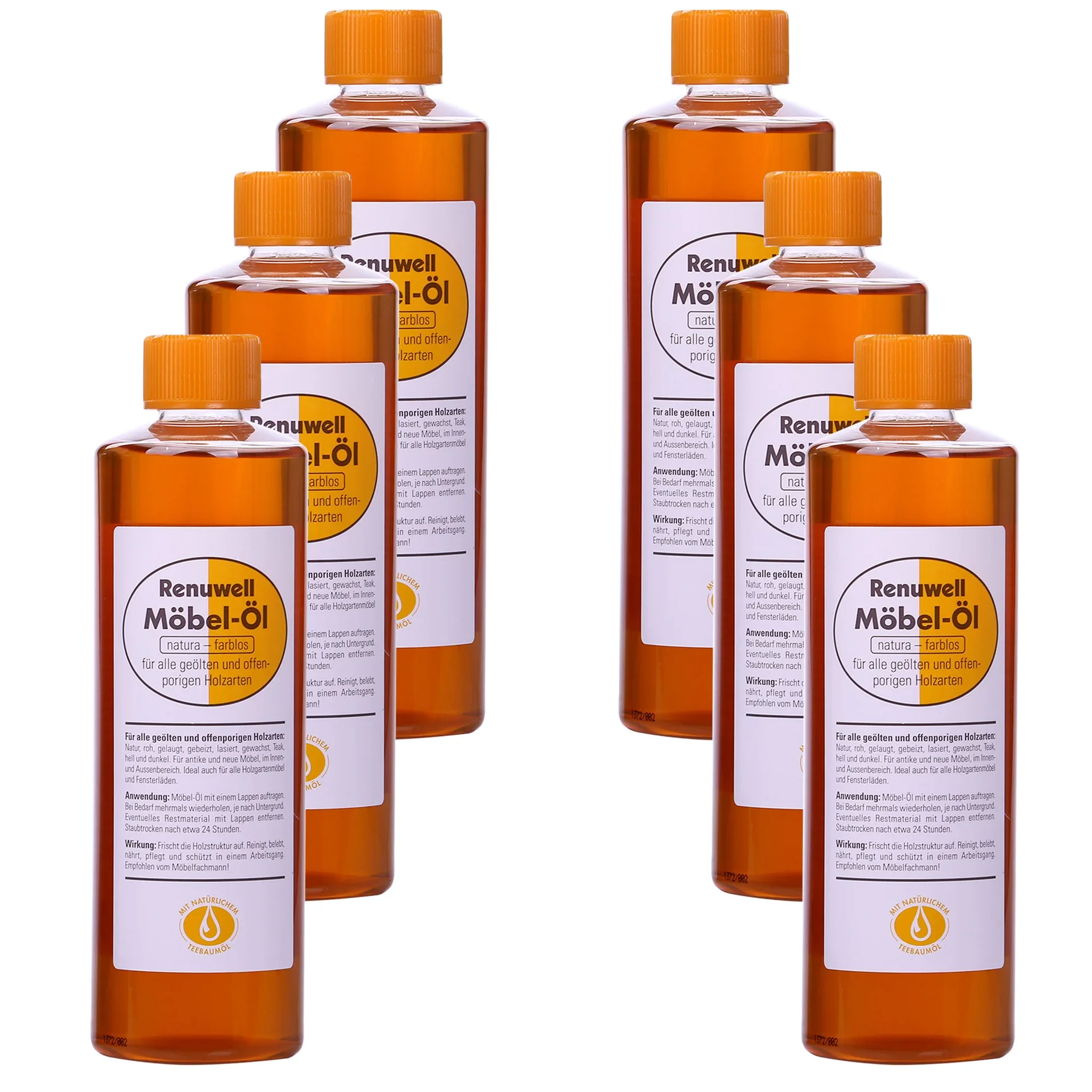 RENUWELL Möbel Öl 500 ml x 6 Flaschen
