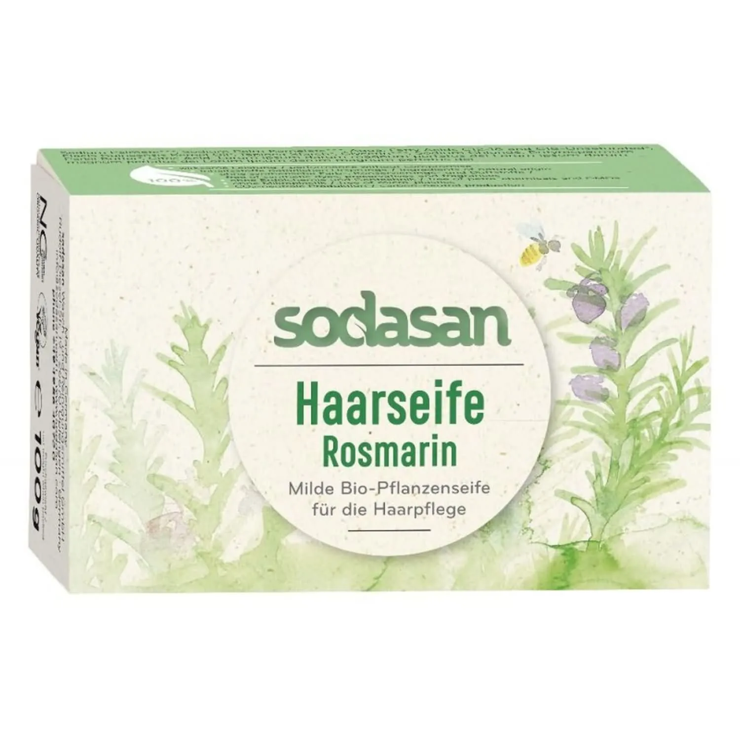 SODASAN Haarseife 100 g Rosmarin