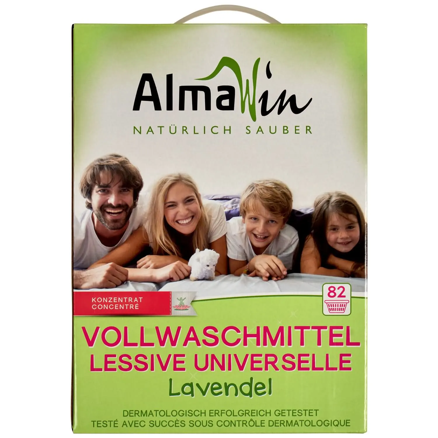 ALMAWIN Vollwaschmittel 2 x 4,6 kg 164 Waschgänge