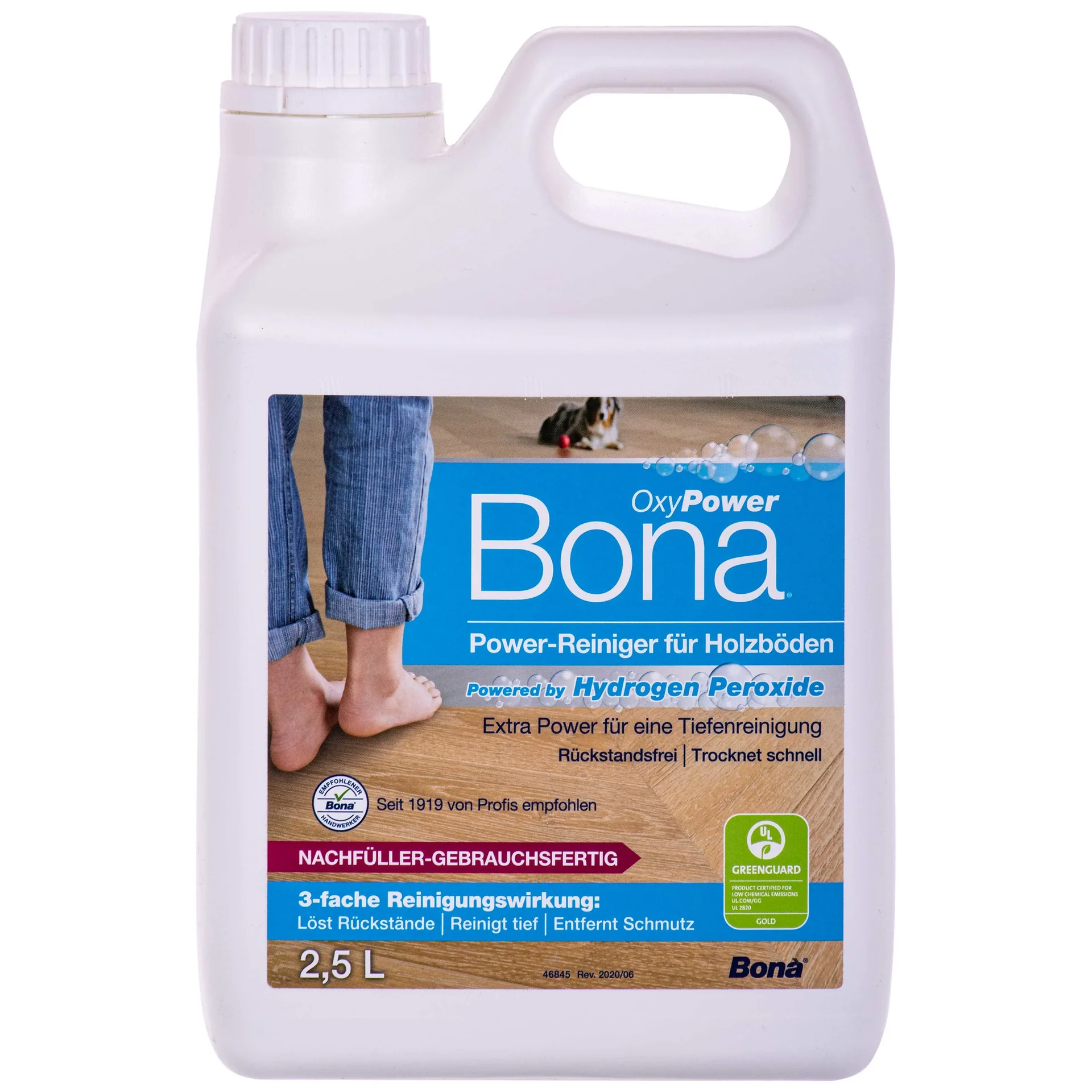 BONA Reiniger 2,5 Liter OxyPower für Holzböden NF-Kanister f. Spray Mopp