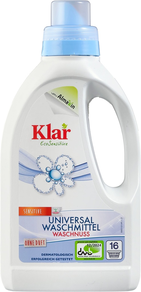 KLAR Universalwaschmittel 750 ml Waschnuss