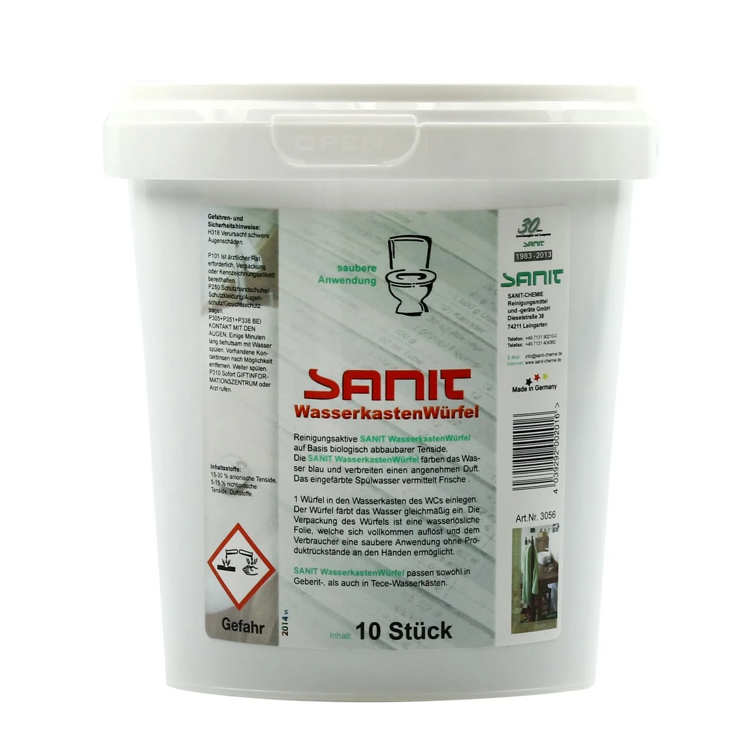 SANIT Wasserkastenwürfel 6 Dosen x 10 Stck. für Geberit, TECE und andere