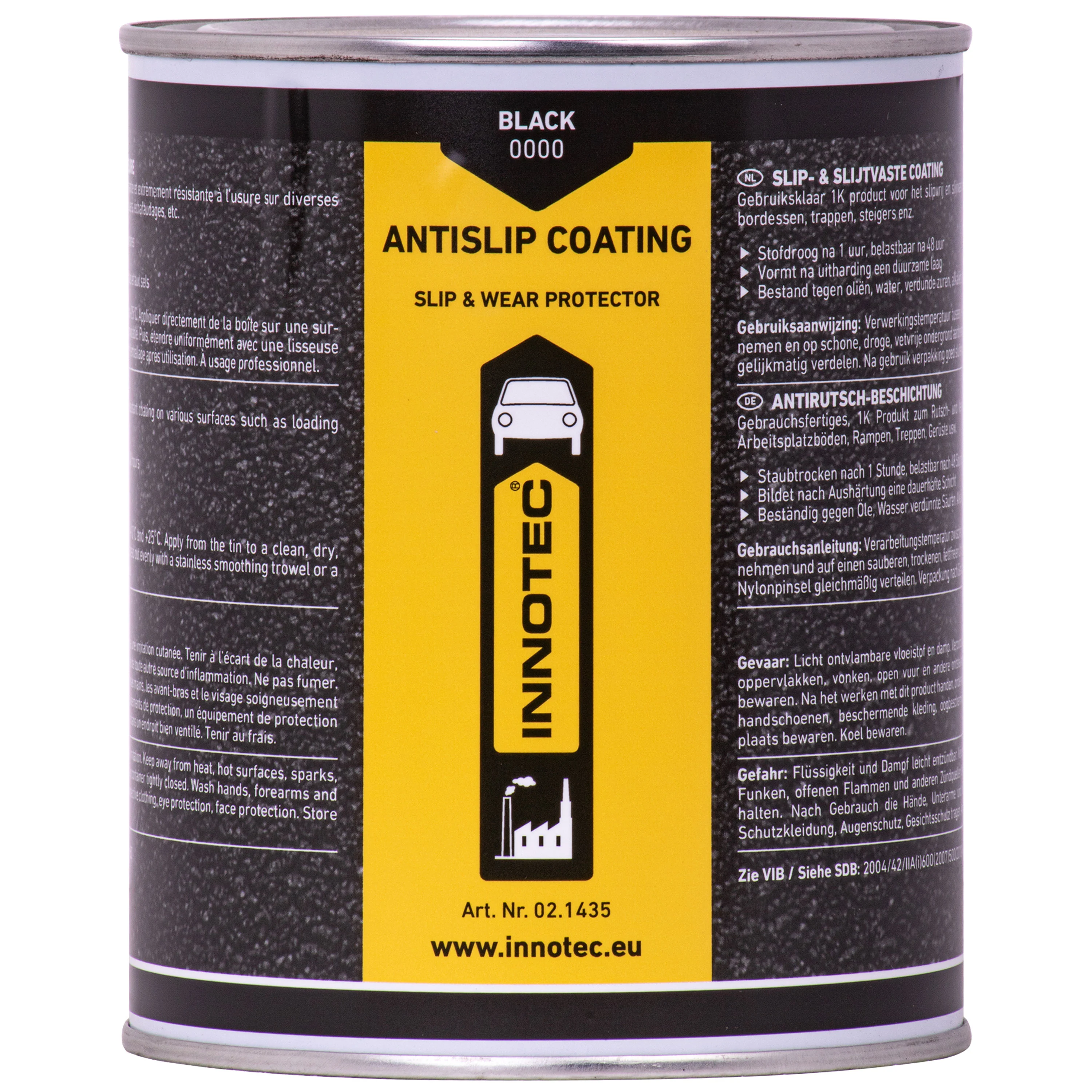INNOTEC Anti Slip Coating schwarz 1 Liter Dose 02.1435