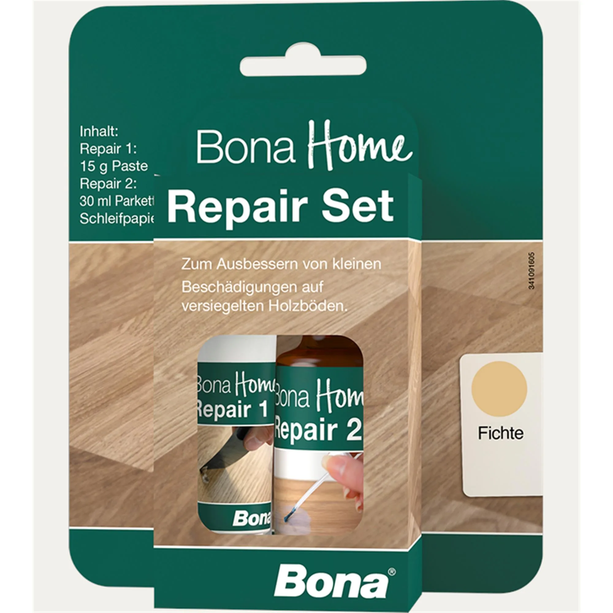 BONA Home Reparatur Set 4 teilig Fichte/Esche Ash