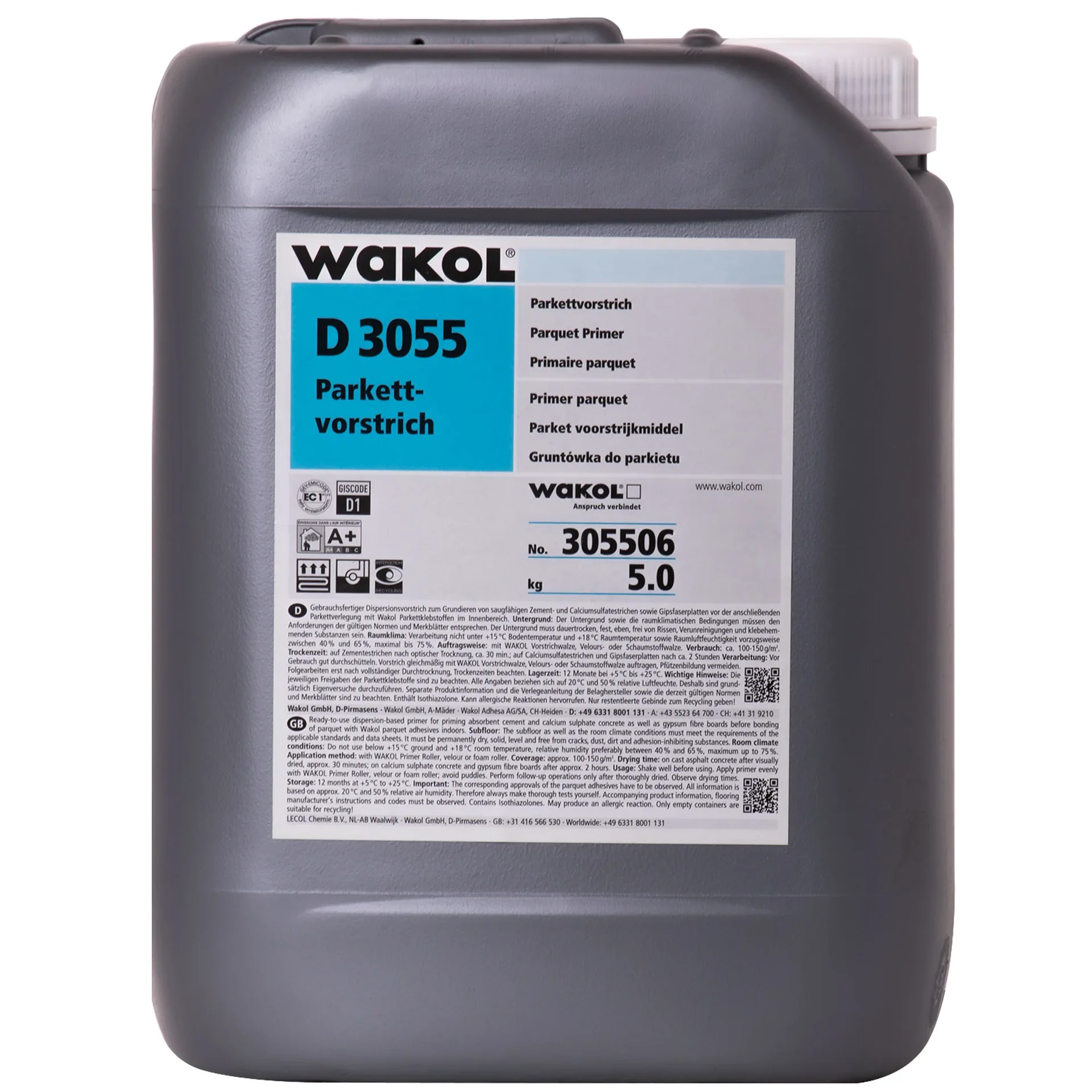 WAKOL D 3055 Parkettvorstrich 5kg