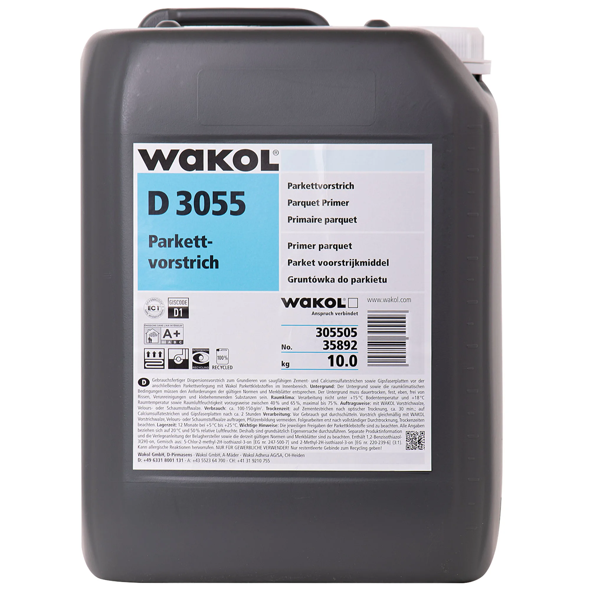 WAKOL D 3055 Parkettvorstrich 10kg