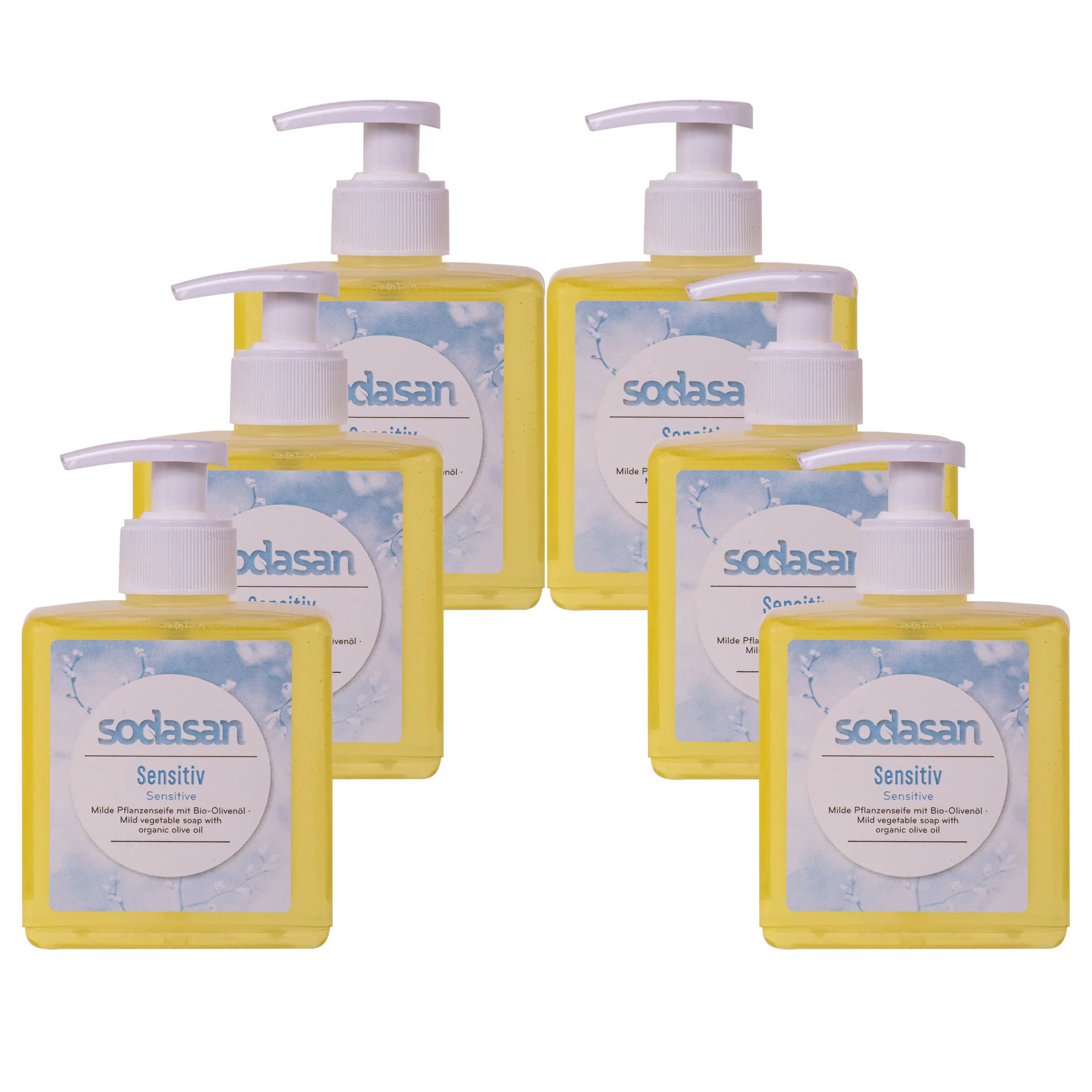 SODASAN Flüssigseife Liquid Sensitive 6 x 300 ml Pflanzenseife