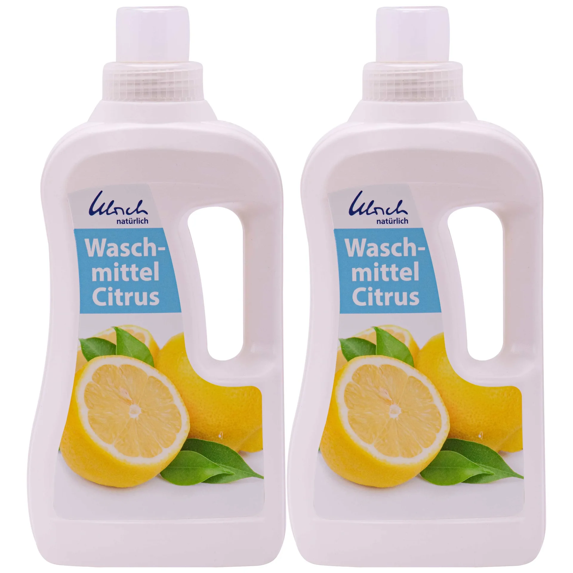 ULRICH natürlich Waschmittel Citrus 2 x 1 Liter flüssig NCP-vegan zertifiziert
