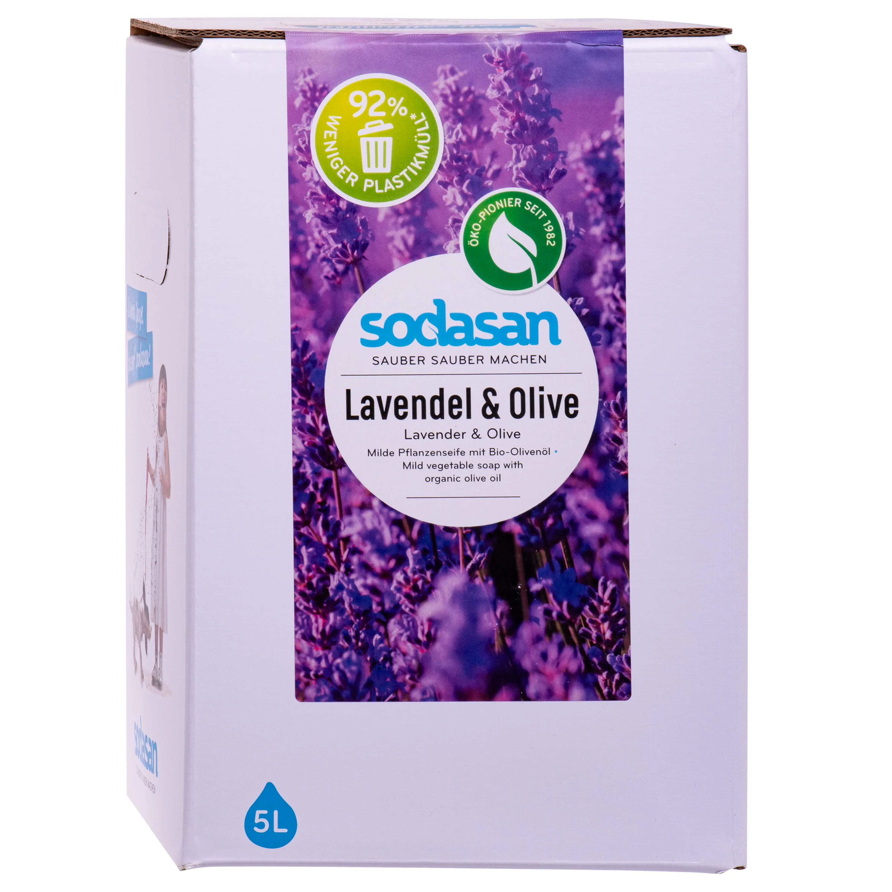 SODASAN Flüssigseife Liquid Lavendel-Olive 5 Liter Bag in Box