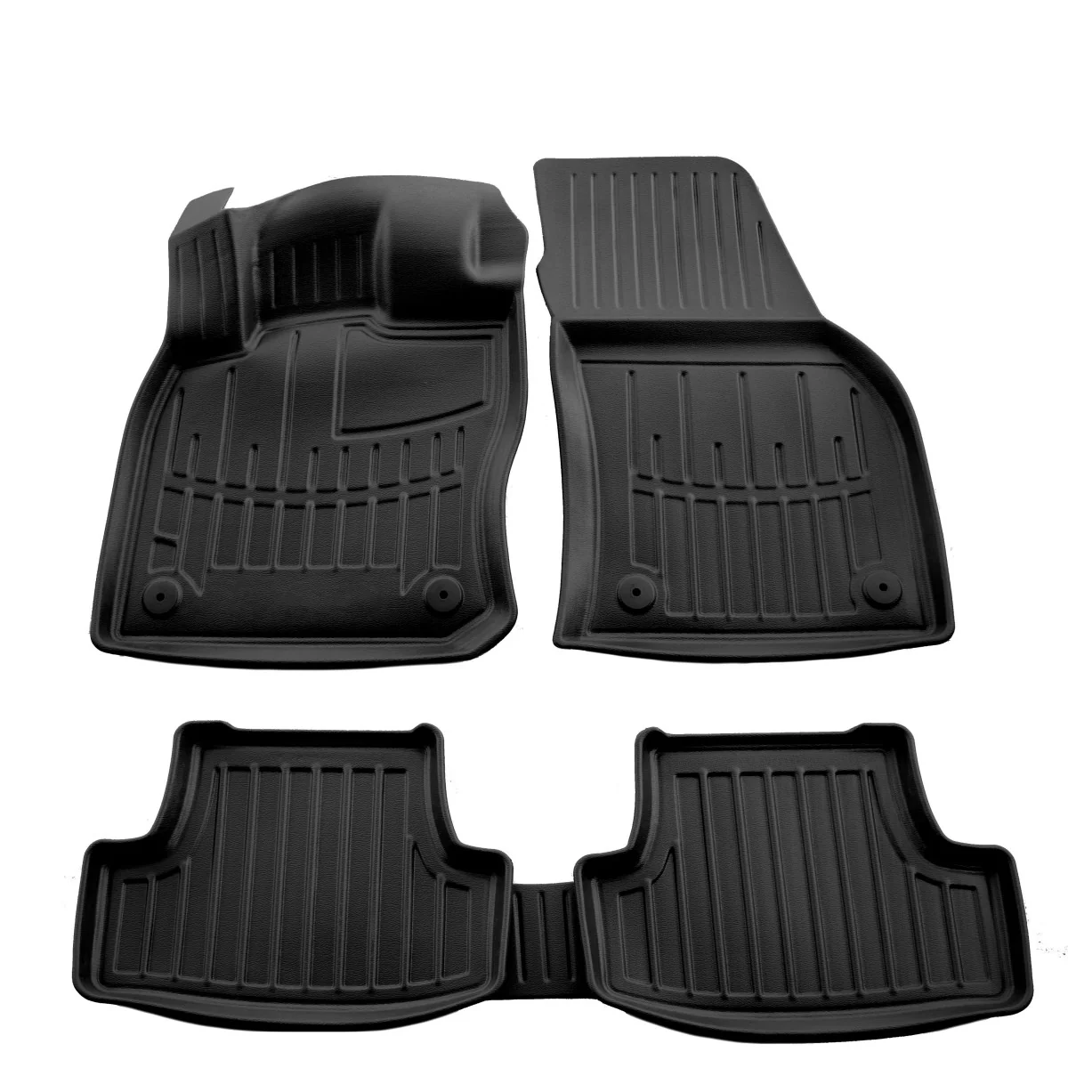 Audi Q2 Fußmatten Gummi, 3D Gummifußmatten, passgenau für AUDI Q2 (2016-...)