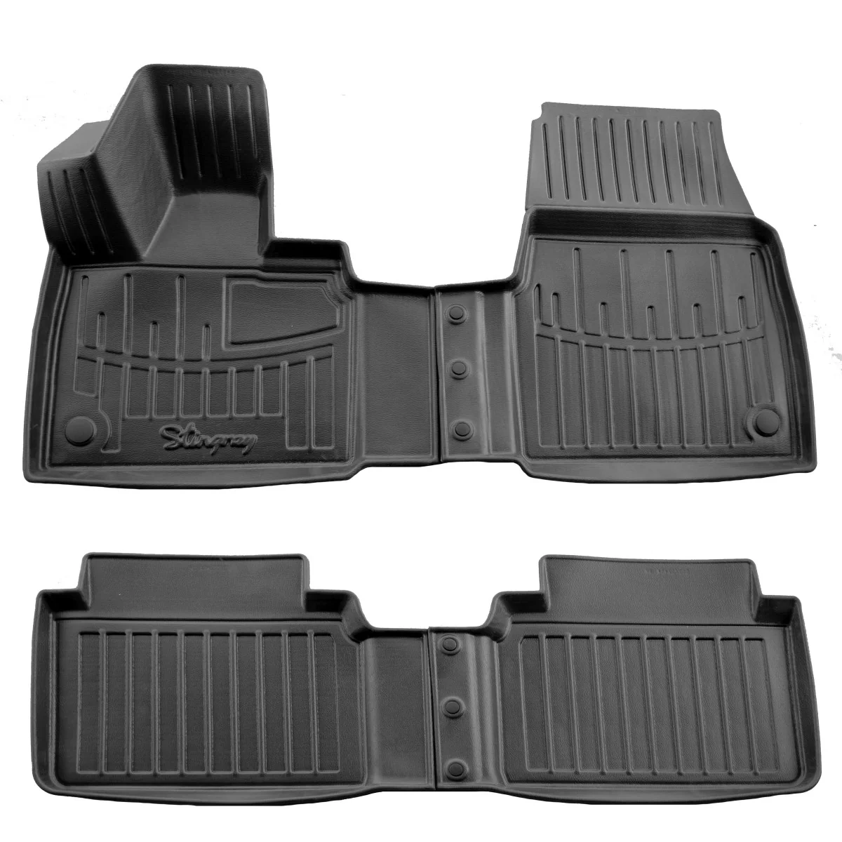 Gummifußmatten Auto 3D für BMW i3 (I01) (2013-2022), passgenaue Autofußmatten