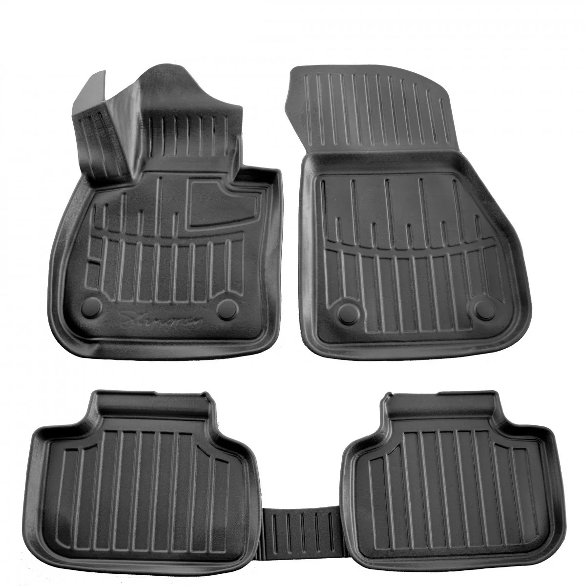 Gummifußmatten 3D, Autofußmatten Gummi, Passgenaue Fußmatten, Auto Fußmatten Set