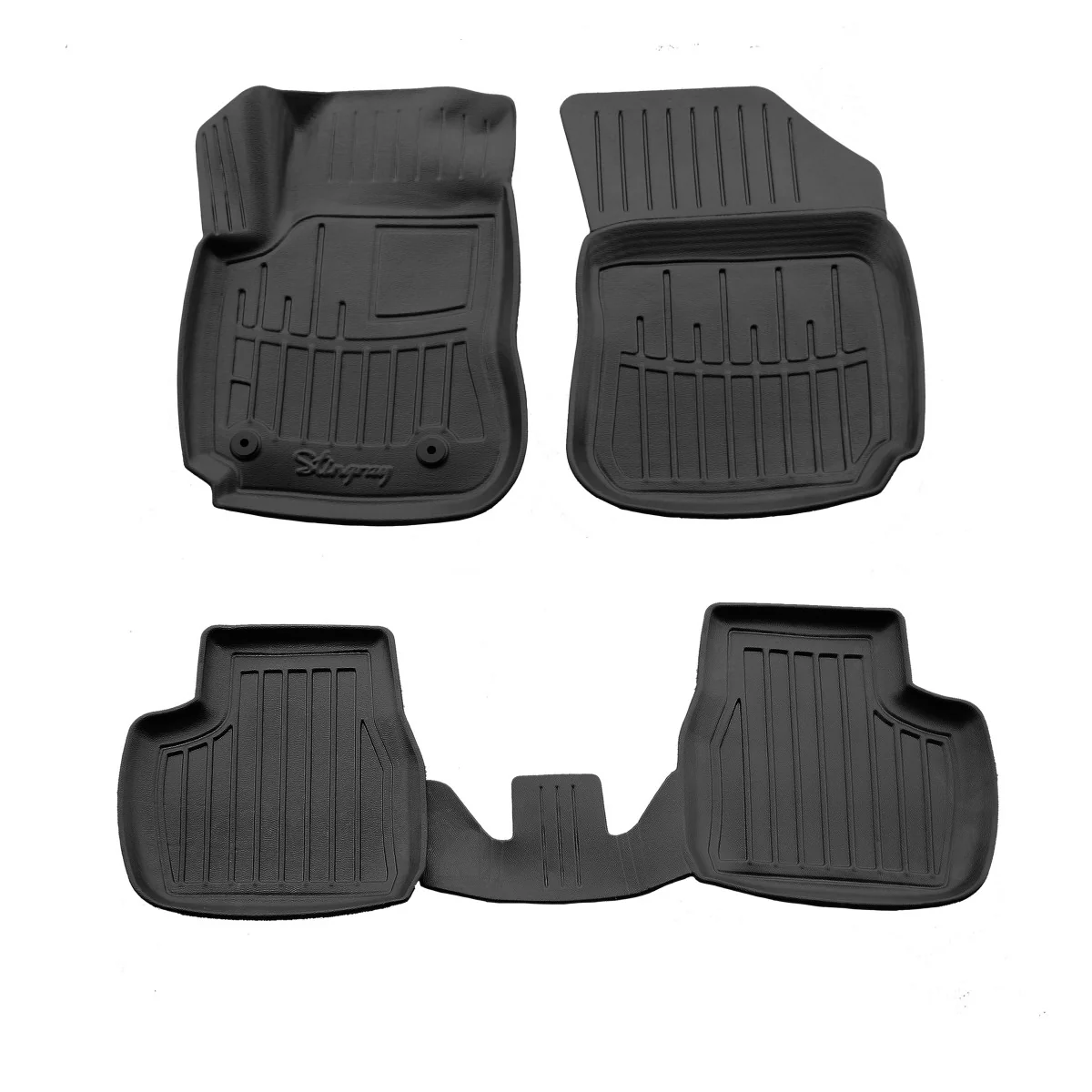 Gummifußmatten 3D, passgenau für CITROEN C4 Cactus (2014-2020), Autofußmatten Gummi