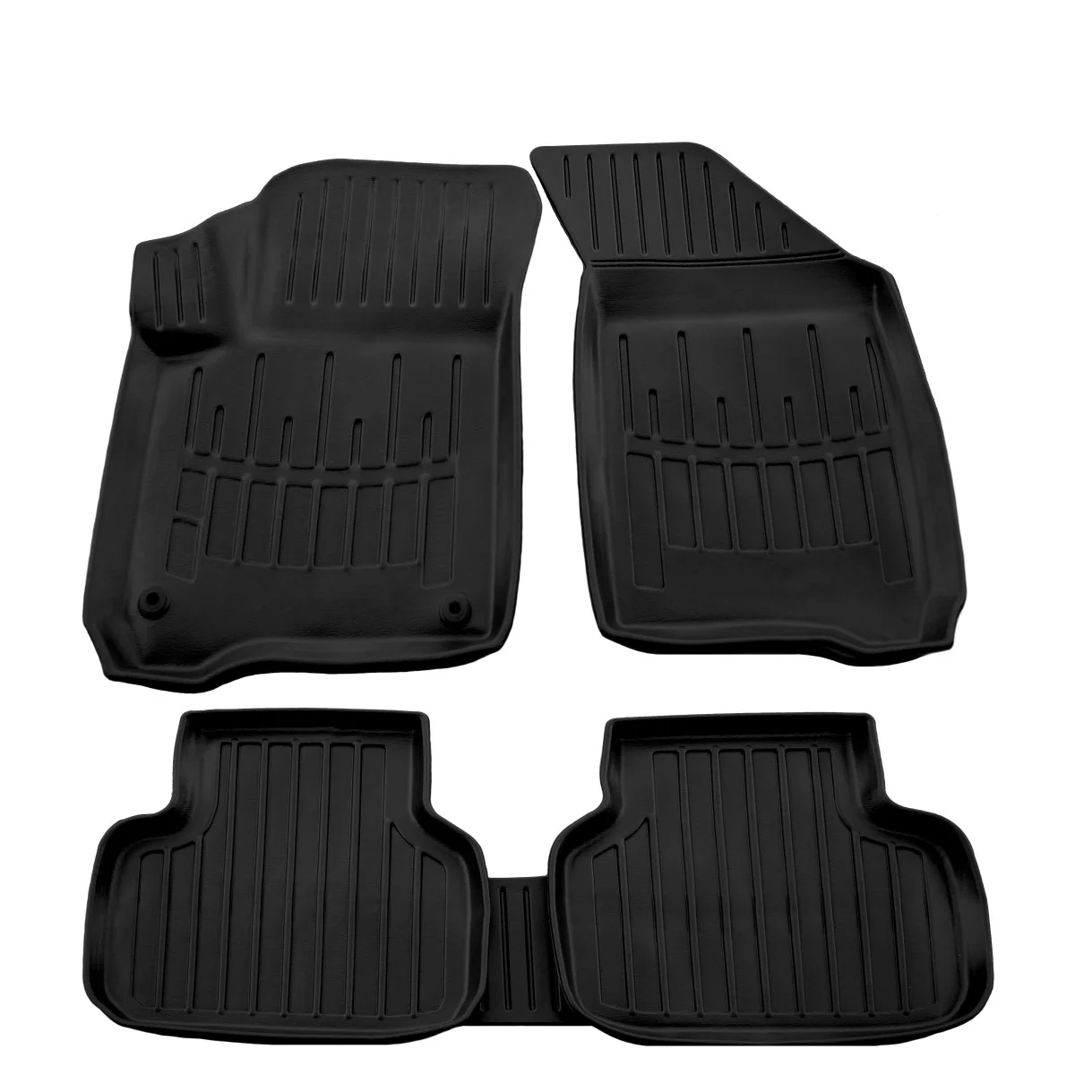 Fußmatten Auto, Gummimatten Auto 3D für FIAT Freemont (2011-2016), passgenaue Autofußmatten