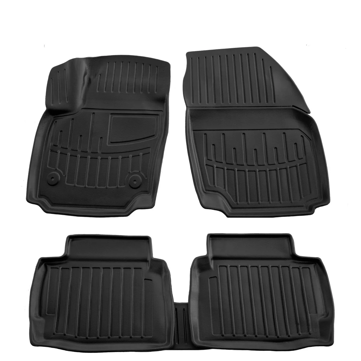 Gummifußmatten Auto 3D für FORD Mondeo IV (2007-2014), passgenau, hochrand, robust