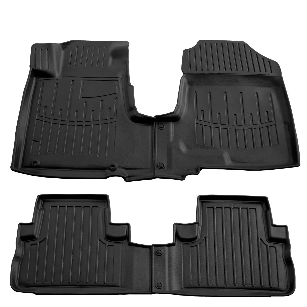 Fußmatten Auto, Gummimatten Auto 3D für HONDA CR-V III (2006-2012), passgenaue Autofußmatten