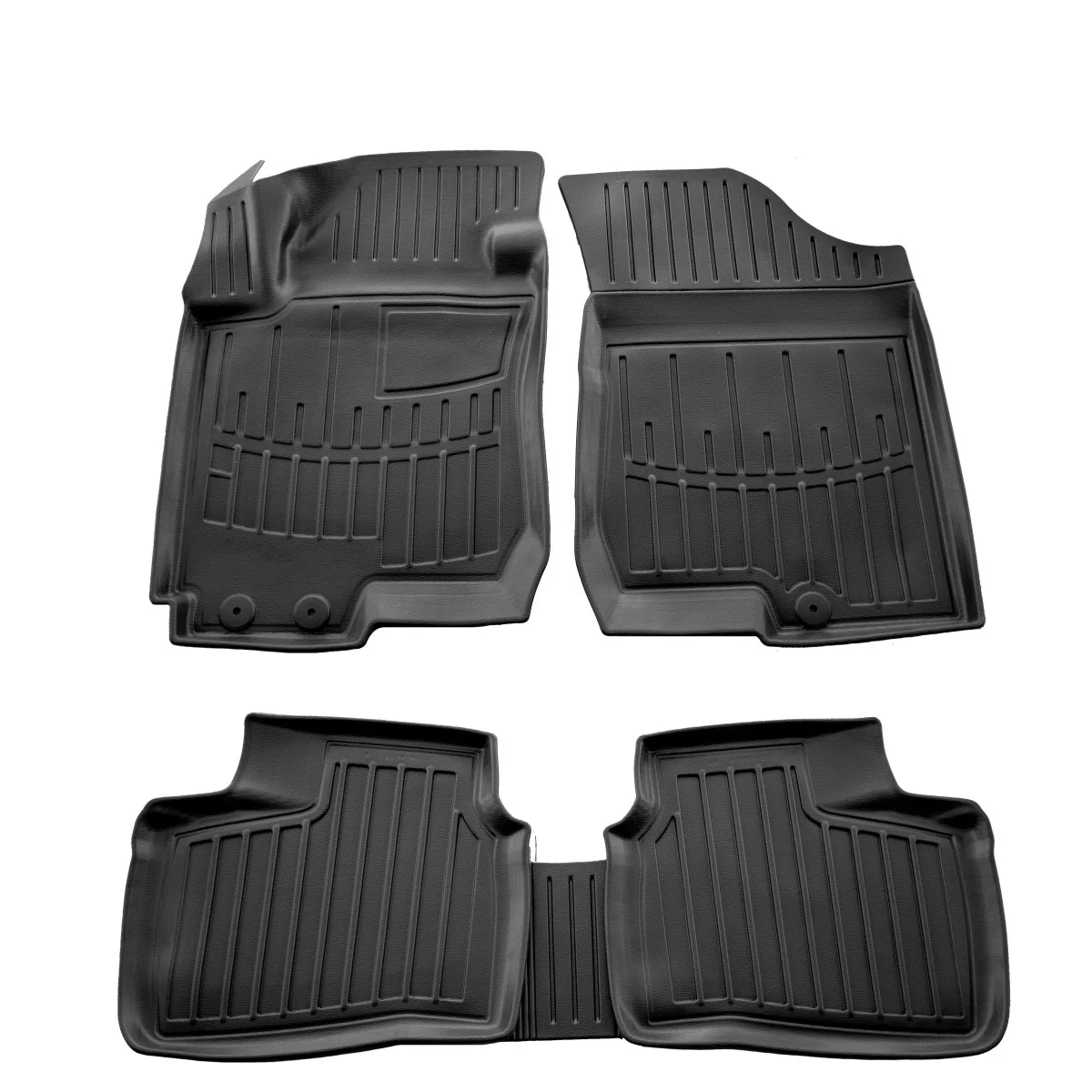 Fußmatten Auto, Gummifußmatten 3D für HYUNDAI i30 (FD) (2007-2012), passgenaue Autofußmatten