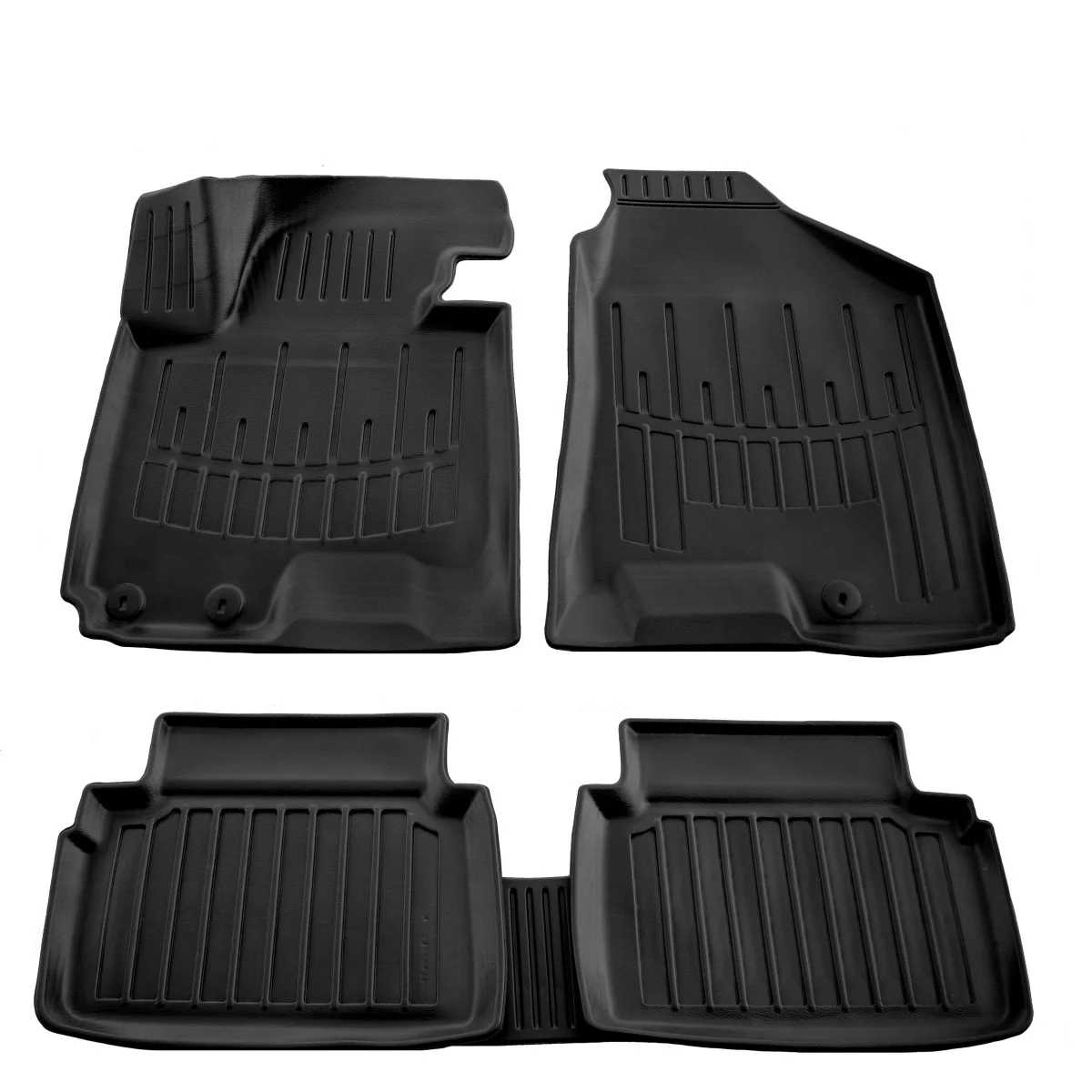 Gummifußmatten Auto 3D für HYUNDAI iX35 (2010-2015), passgenau, hochrand, mit Fangmulde