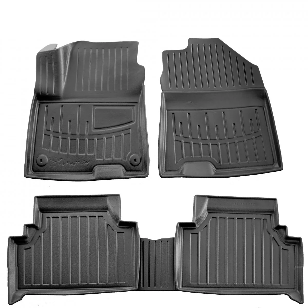 Fußmatten Auto für HYUNDAI Kona Electric (2018-2023), 3D Gummimatten, passgenau