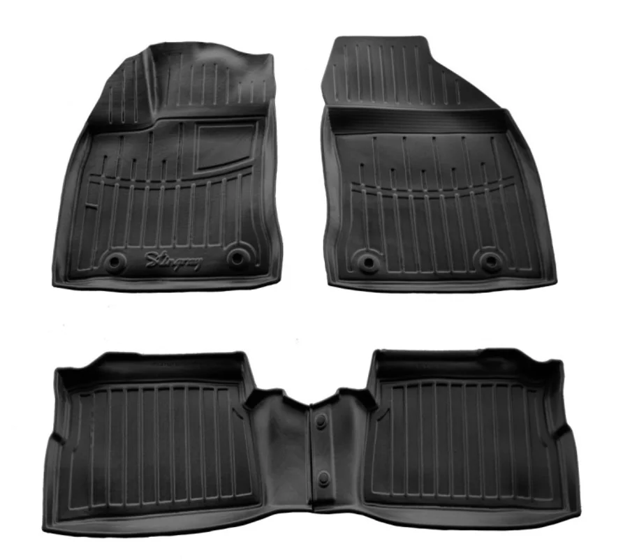 Gummifußmatten Auto für LEXUS CT 200h (2010-2017), 3D, passgenau, mit 35mm hohem Rand, geruchsneutral