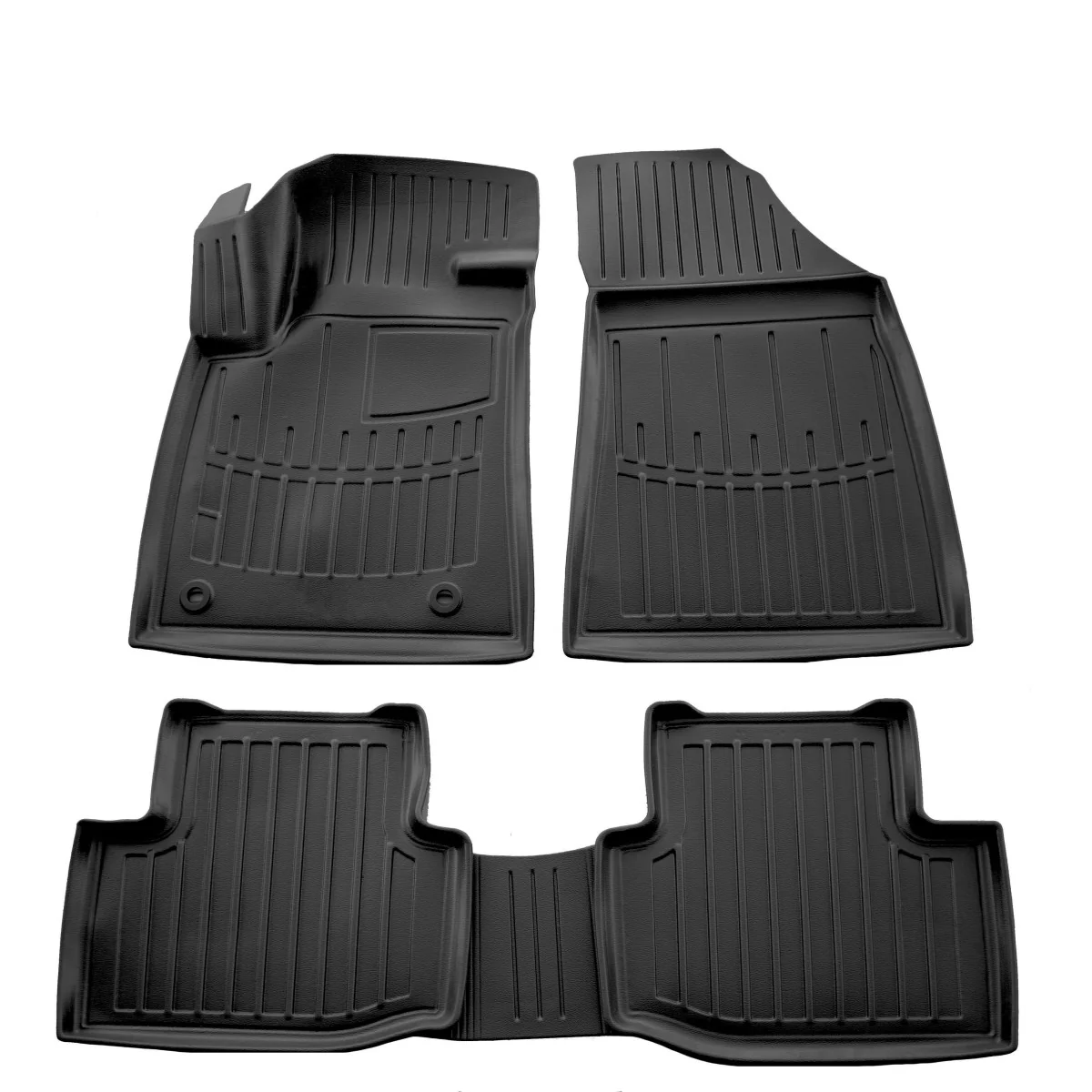 Fußmatten Auto, Gummimatten Auto 3D für MG 5 II (2018-...), passgenau, geruchlos, Polyurethan