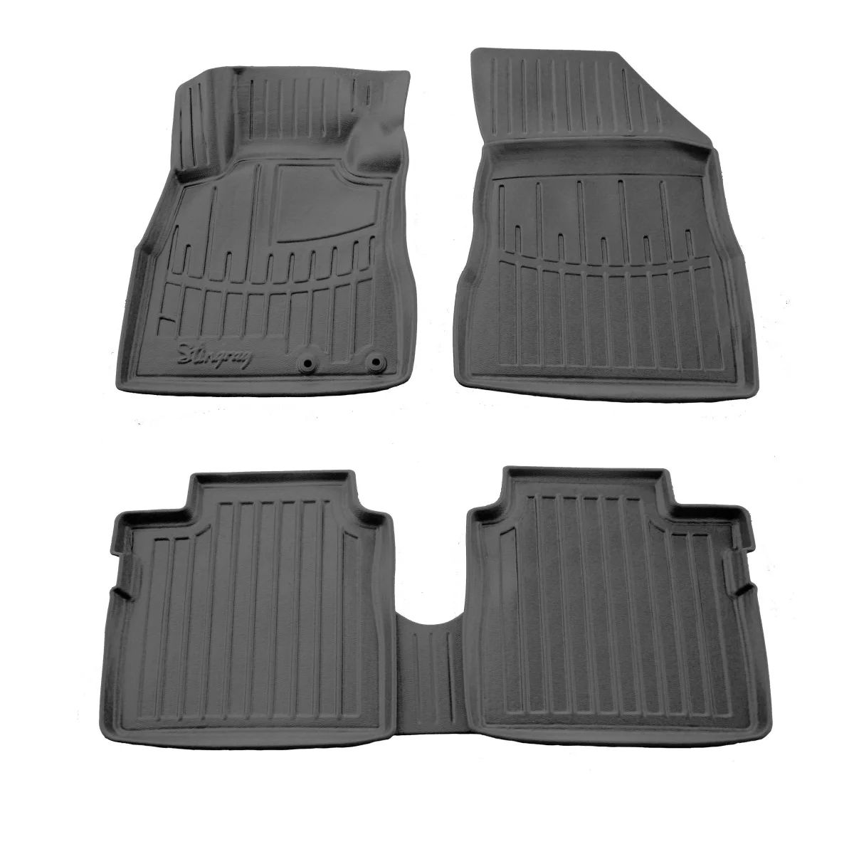 Gummifußmatten Auto 3D für NISSAN Note II (E12) (2012-...), passgenaue Autofußmatten