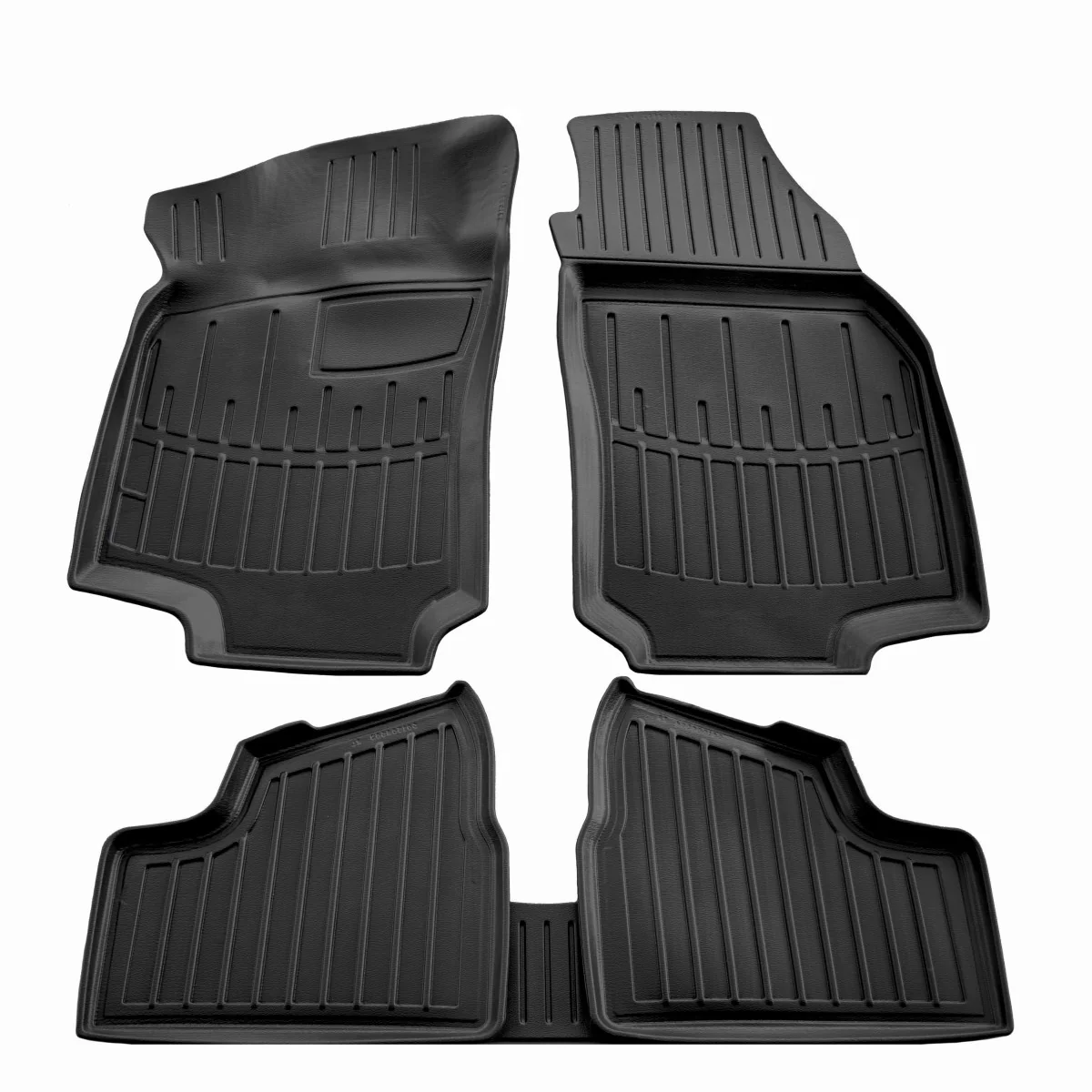 Gummifußmatten Auto für OPEL Astra G (1998-2004), 3D, passgenaue Autofußmatten