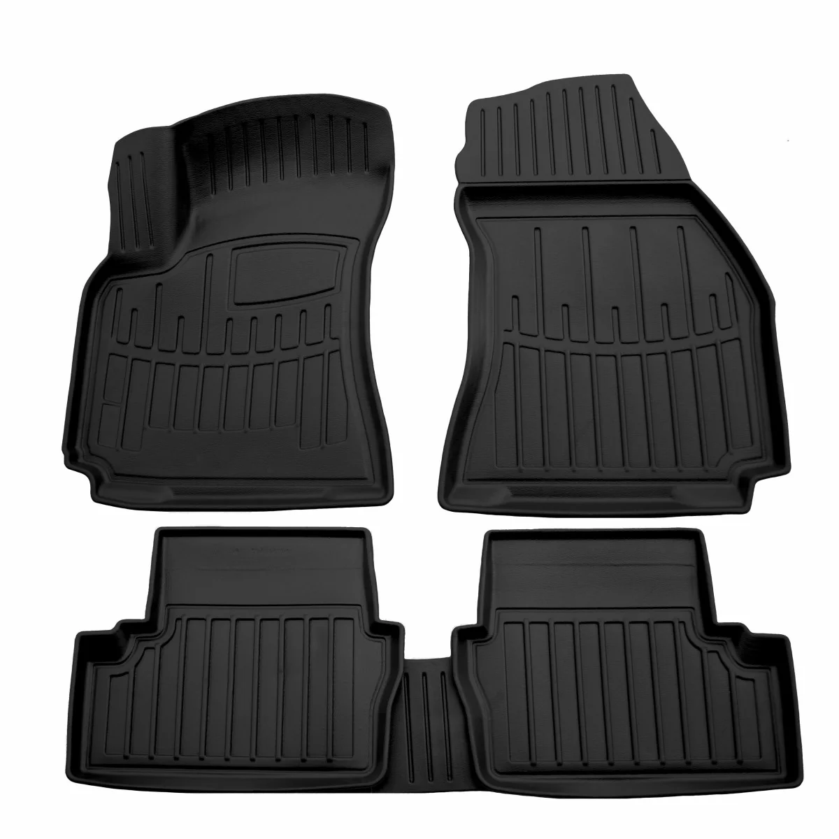 Gummifußmatten Auto 3D für OPEL Zafira A (1999-2005), passgenau, Polyurethan