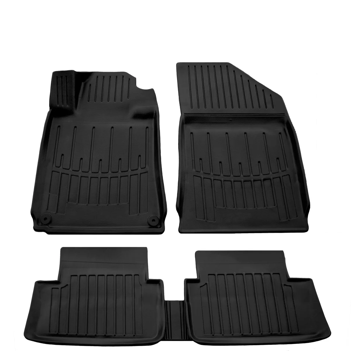 Gummifußmatten Auto für PEUGEOT 508 I (2010-2018), 3D passgenau, Polyurethan, geruchsneutral