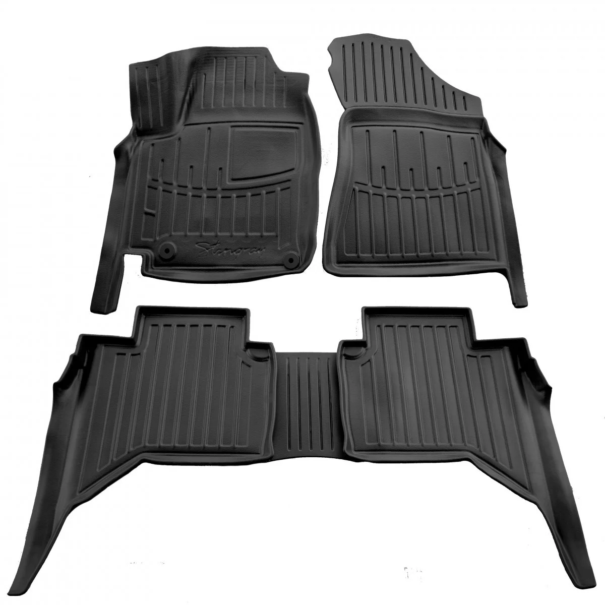 Fußmatten Auto 3D für PEUGEOT Landtrek (2020-...), passgenau, robust, aus Polyurethan