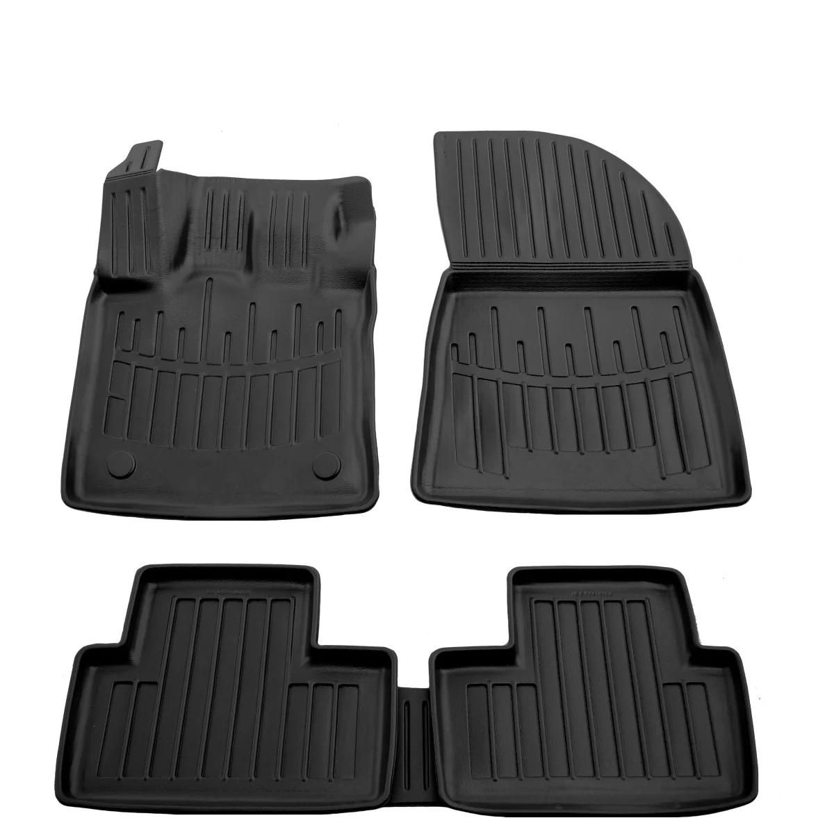 Gummifußmatten Auto für RENAULT Captur II (JB/JE) (2019-...), 3D, passgenau, Set