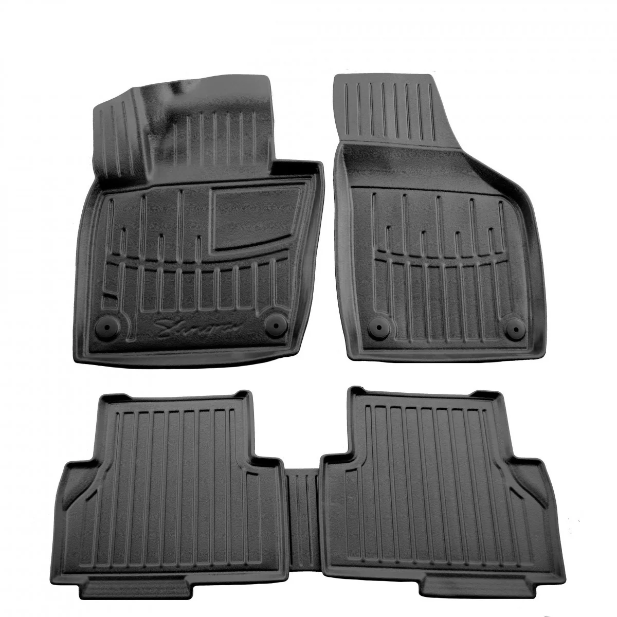 Gummifußmatten Auto für SEAT Alhambra II (7N) (2010-2020), 3D, passgenau, hochrand, rutschfest