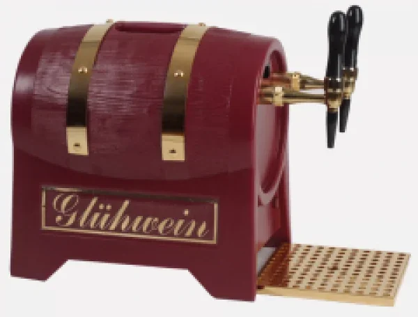 Glühweinzapfanlage, Getränke durchlauferhitzer - Special Edition Rot mit Luftkompressor, 9 kW, 3-leitig