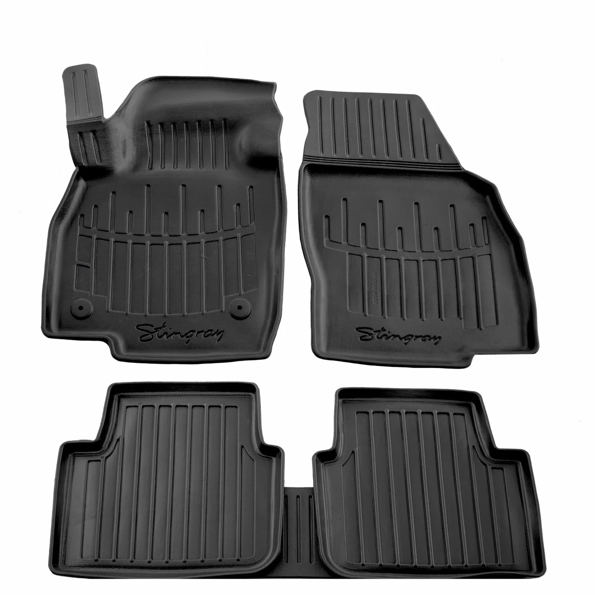 Fußmatten Auto, Gummimatten für SKODA Kamiq (2019-...), 3D, passgenau, Polyurethan, wasserdicht, geruchlos