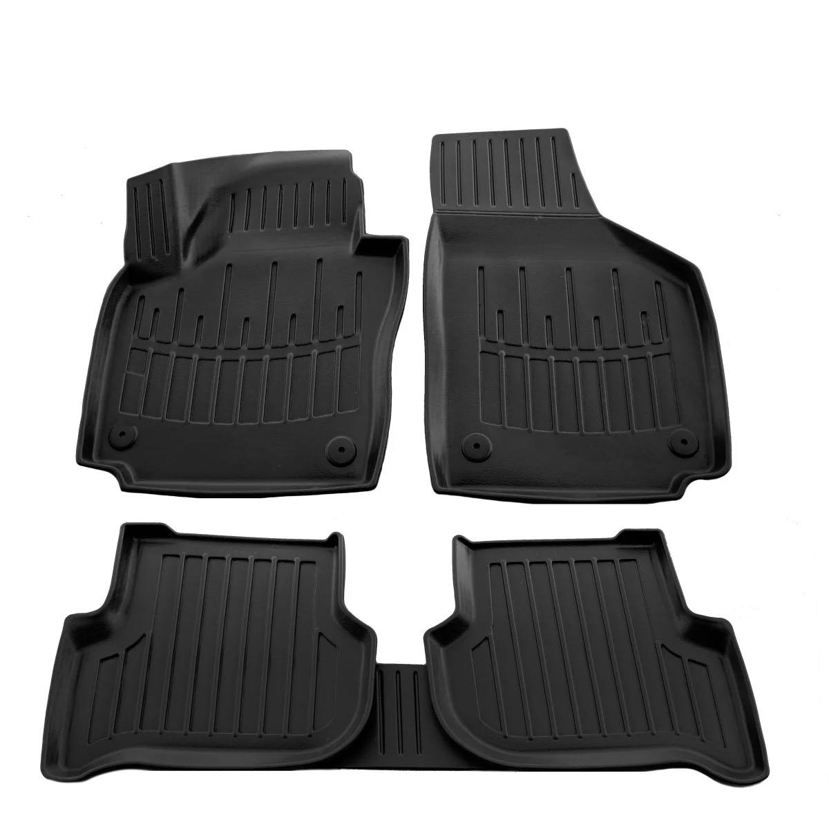 Gummifußmatten Auto für SKODA Yeti (2009-2017), 3D, passgenau, Polyurethan, Fußraumschalen