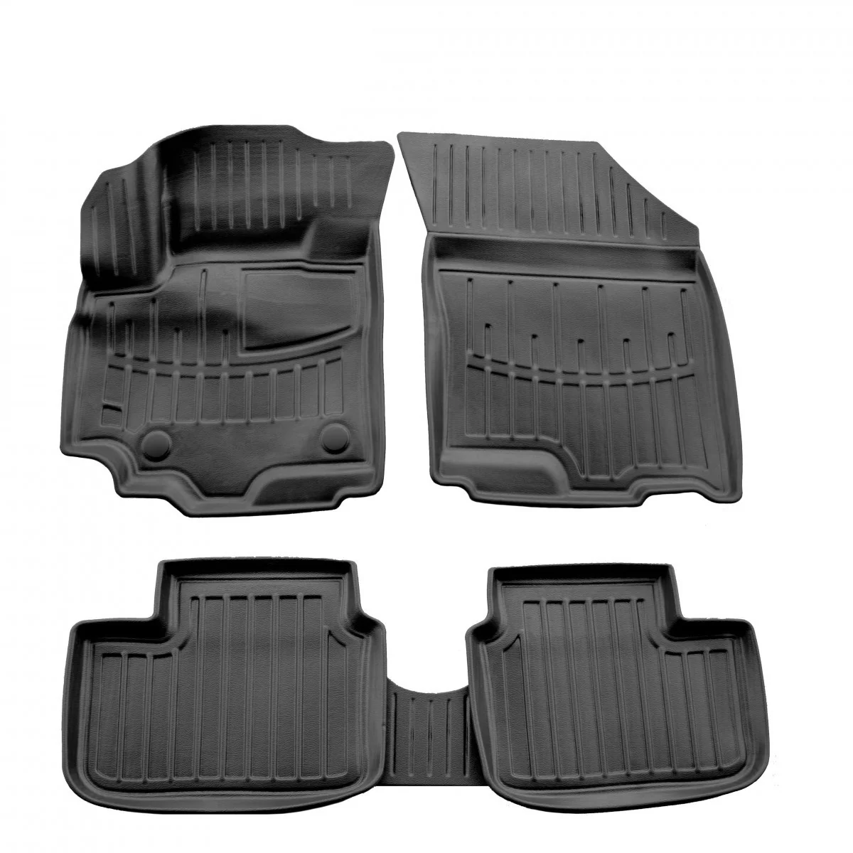 Gummifußmatten Auto 3D, passgenau für SUZUKI SX4 I (2006-2013), geruchsneutral, rutschfest