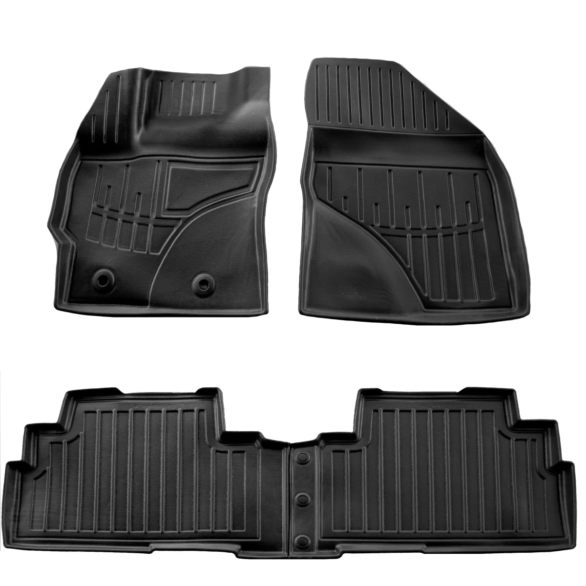 Fußmatten Auto, Gummifußmatten 3D Set für TOYOTA Verso (R20) (2009-2018), passgenaue Autofußmatten