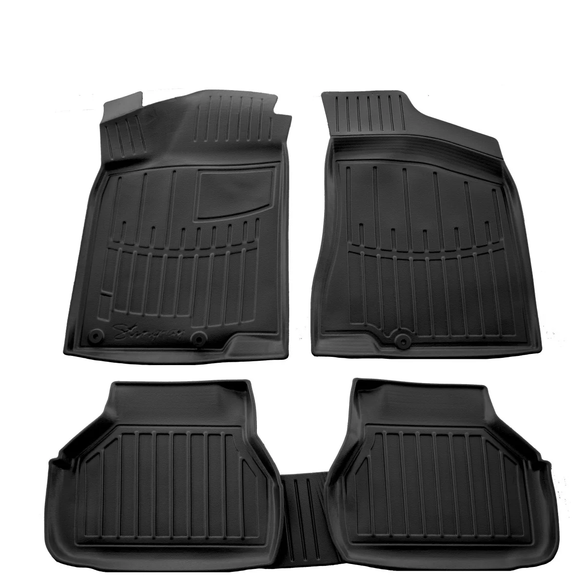 Gummifußmatten Auto 3D für VOLKSWAGEN Passat B4 (1993-1996), passgenaue Autofußmatten