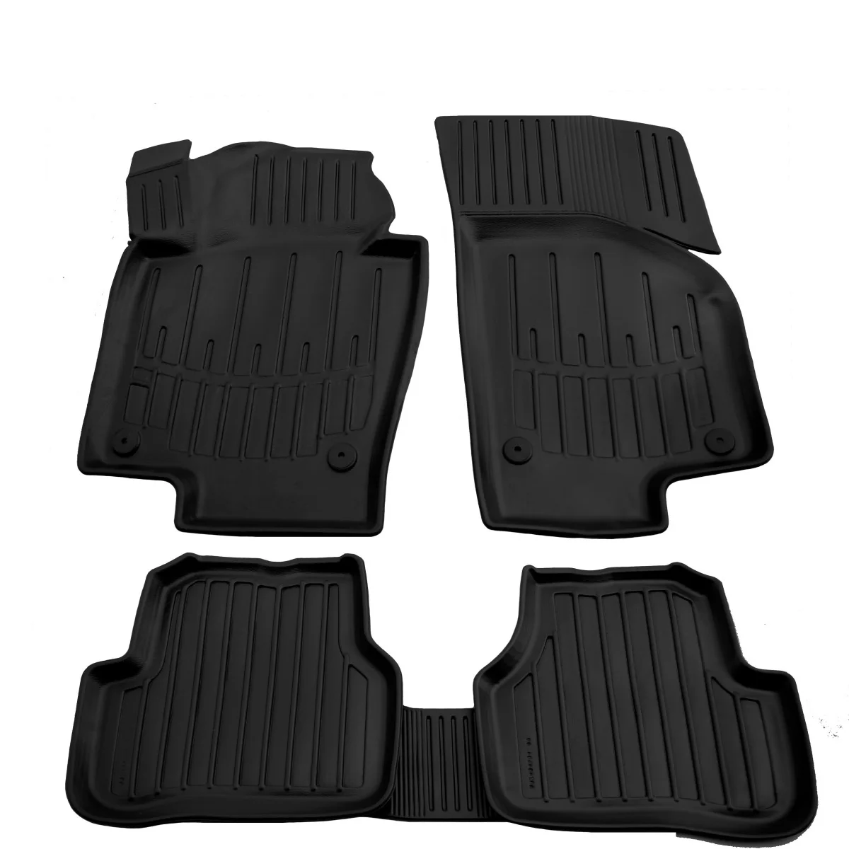 Gummifußmatten Auto, 3D für VOLKSWAGEN Passat CC (2008-2017), passgenaue Autofußmatten