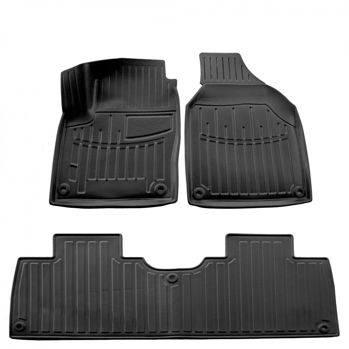 Gummifußmatten Auto, für Volkswagen Sharan I (1995-2010), 3D, passgenaue Autofußmatten