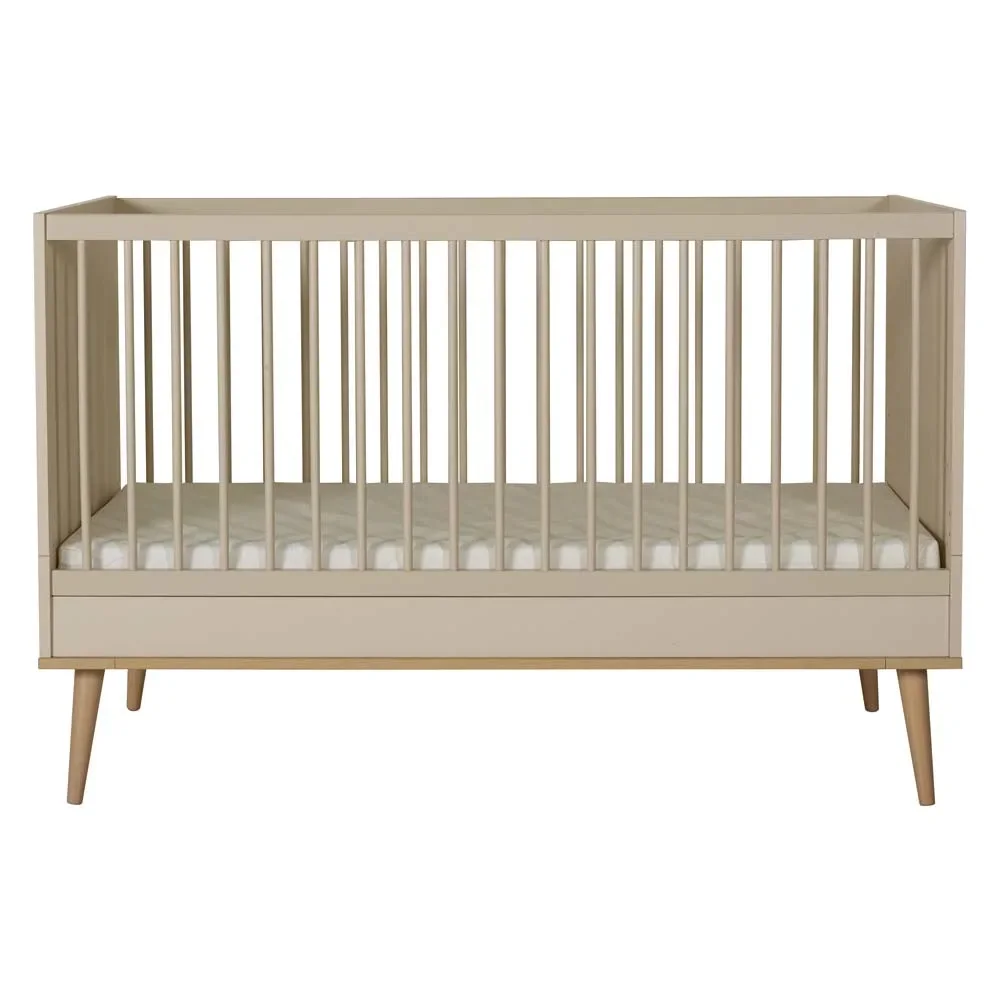 Quax Flow Babybett umbaubar clay 70 x 140