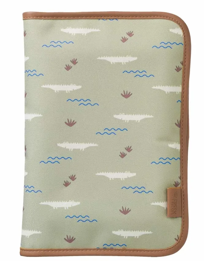 Fresk Wickeltasche unterwegs, 25x17x3 cm, Farbe: Krokodil