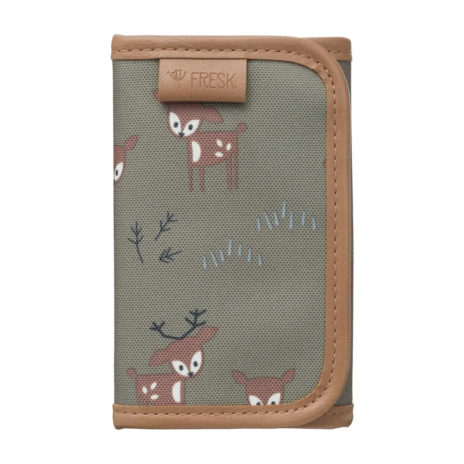 Fresk Portemonnaie, Geldbörse, Geldbeutel für Kinder, Farbe: Hirsch oliv