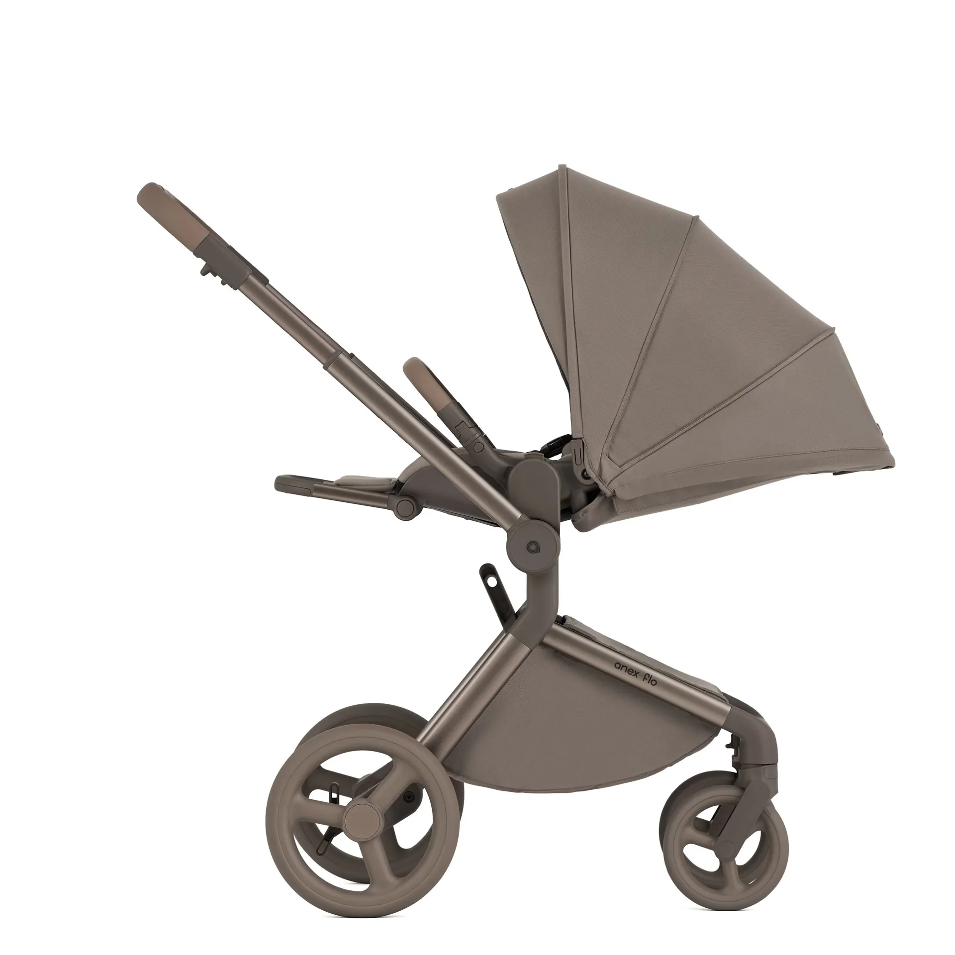 Kinderwagen Anex FLO YUKI, leichter Aluminium 4-in-1 mit Liegefunktion und All-Terrain-Rädern