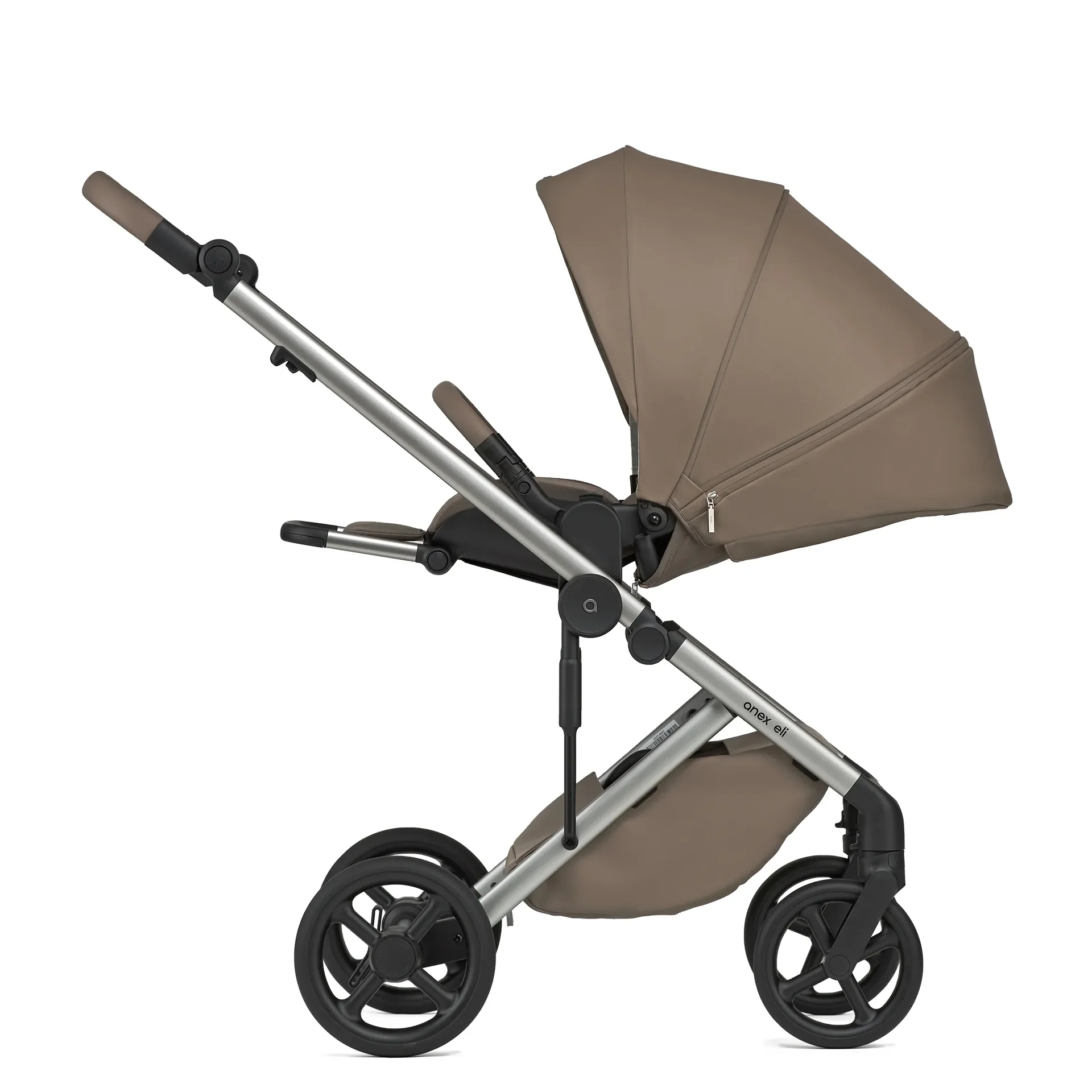 Kinderwagen ELI SECRET, leichter Kombikinderwagen mit Liegefunktion, faltbar, Aluminiumgestell