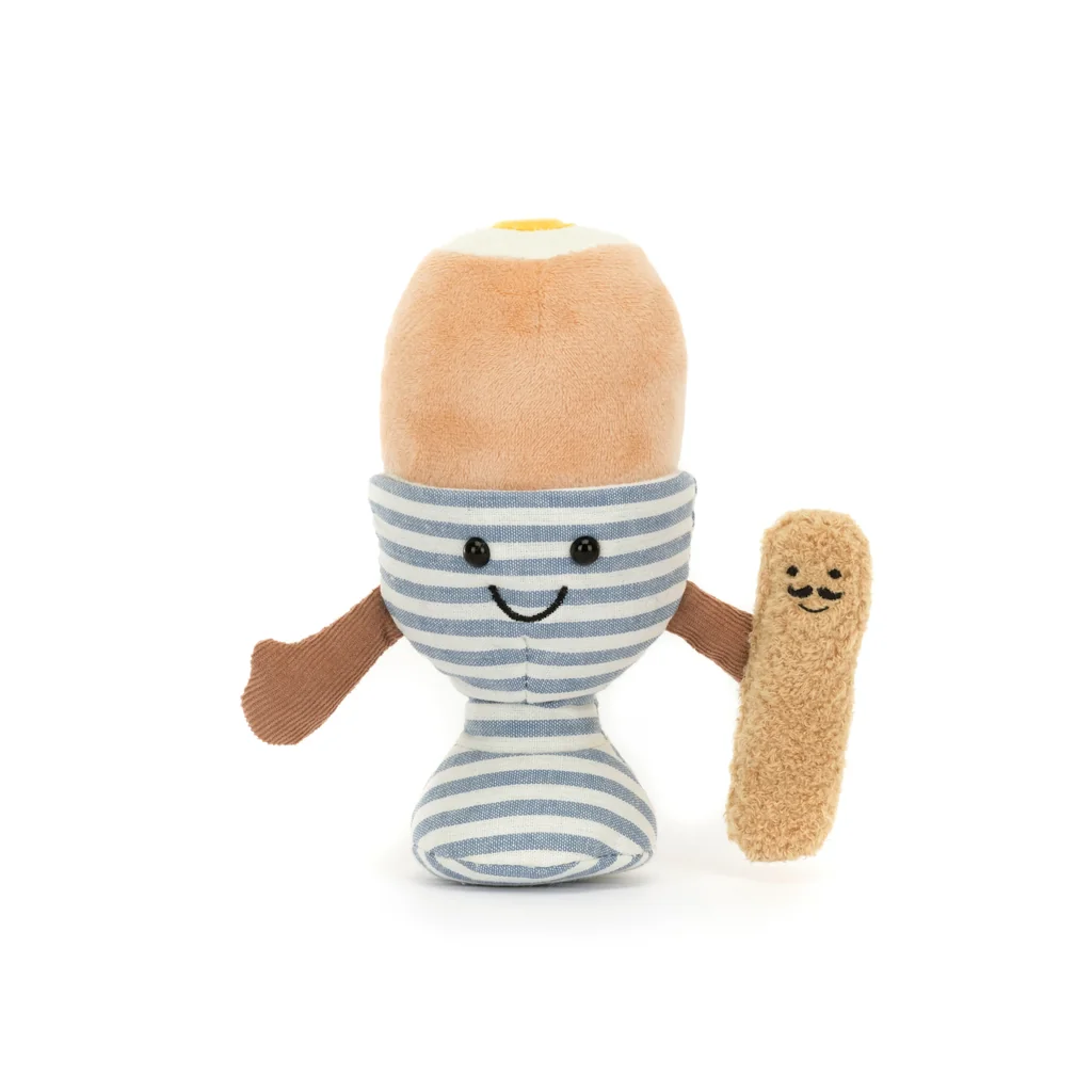 Kuscheltier Duo, Ei und Soldat Plüschtier, weich und flauschig, Geschenk für Kinder