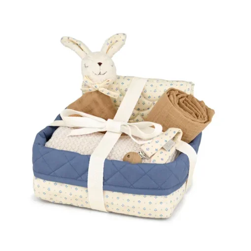 Babyparty Geschenkkorb Capri, Geschenkset zur Geburt, Babygeschenk Korb, Geschenkidee werdende Eltern