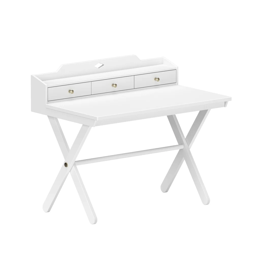 Cam Cam Kinderschreibtisch höhenverstellbar, weiß, FSC Mix, ergonomisch