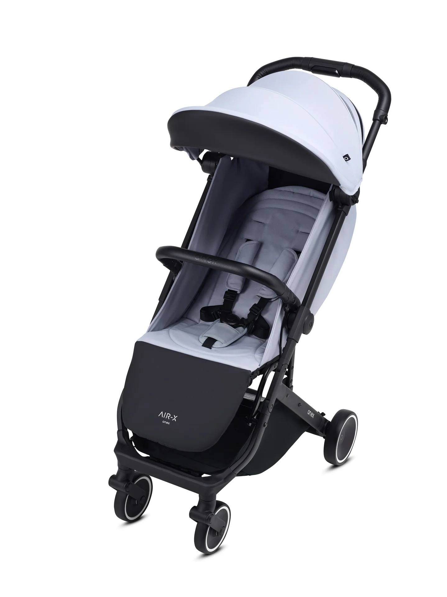 Anex Air-X Kinderwagen, Grau, faltbar, leicht, Einhand-Faltmechanismus, XXL-Sonnenverdeck