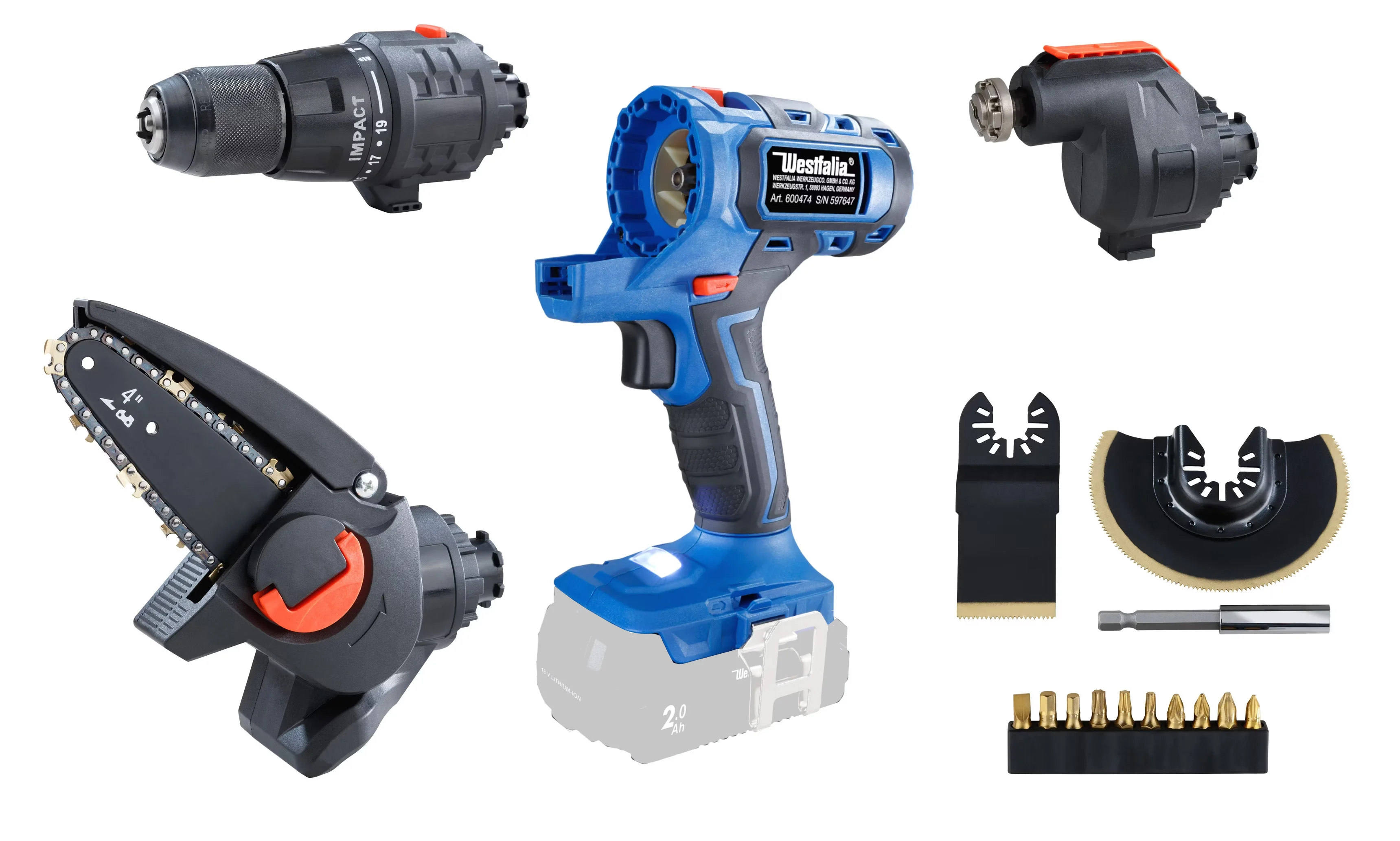 3-in-1 Akku Power Tool, 17-teilig